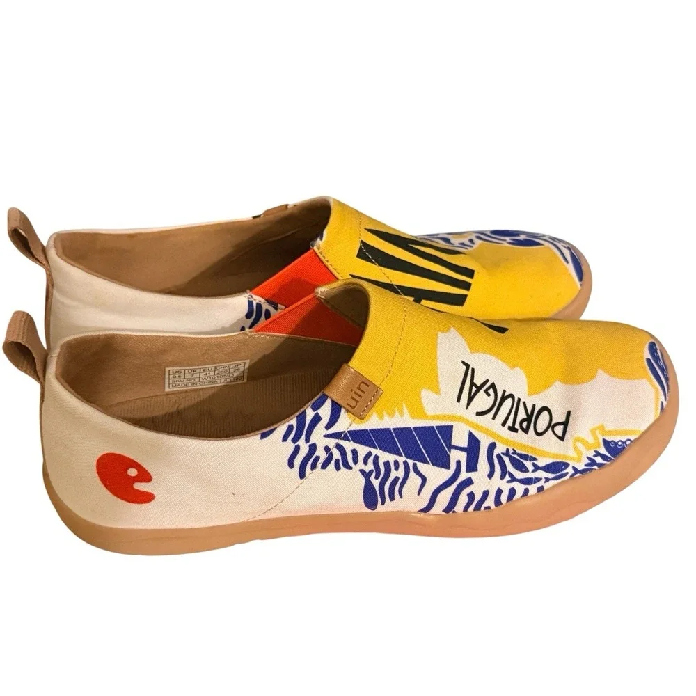 UIN Spain Shoes‎ Women's 9.5 EU 41 Art Travel Slip On Loafers W1010593 Toledo